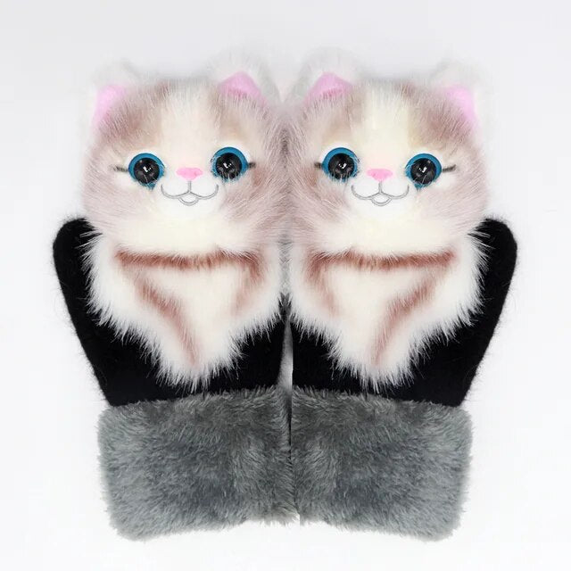CutieMittens | varma handskar med 3D-djurmotiv