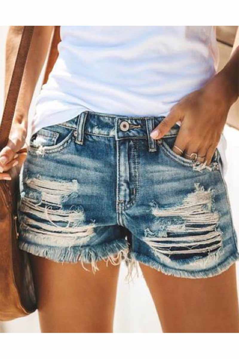 MARLEY | JEANSSHORTS MED MODEINSLAG FRÅN